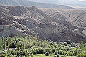 Ladakh - Basgo Gompa built on a mountain spur